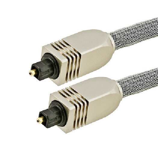 25 ft. Toslink Premium Optical Cable with Metal Connectors, Audio Cables & Adapters, TiGuyCo Plus - TiGuyCo Plus