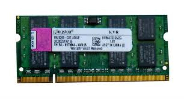 2GB DDR2 PC2-5300 (667Mhz) SODIMM Memory - Kingston - KVR667D2S5/2G - NEW, Memory (RAM), Kingston - TiGuyCo Plus