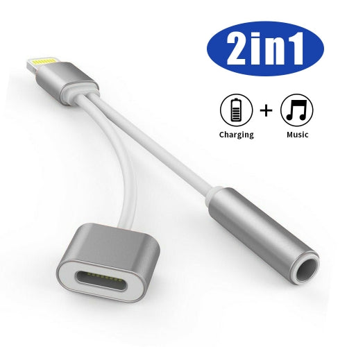 For iPhone Headphone Adapter Jack 8 Pin to 3.5mm Aux Cord Dongle Converter  USA