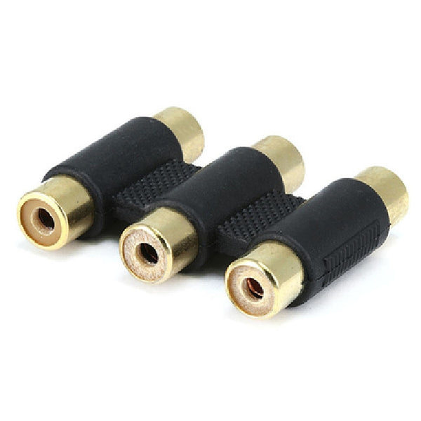 3-RCA Jack to 3-RCA Jack Adapter - Gold Plated, Audio Cables & Adapters, TiGuyCo Plus - TiGuyCo Plus