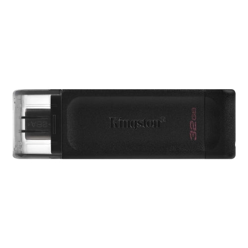32GB Kingston DataTraveler 70 USB-C (USB 3.2) Flash Drive - Black