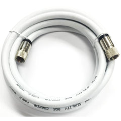 3 ft. RG6 F-Type Video Coaxial Cable - White