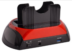 All-in-1 Dual HDD Docking Station with One Touch Backup for 2.5"/3.5" SATA/IDE H
