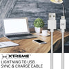 4ft. XTREME 8 Pin to USB Sync and Charge Cable – White