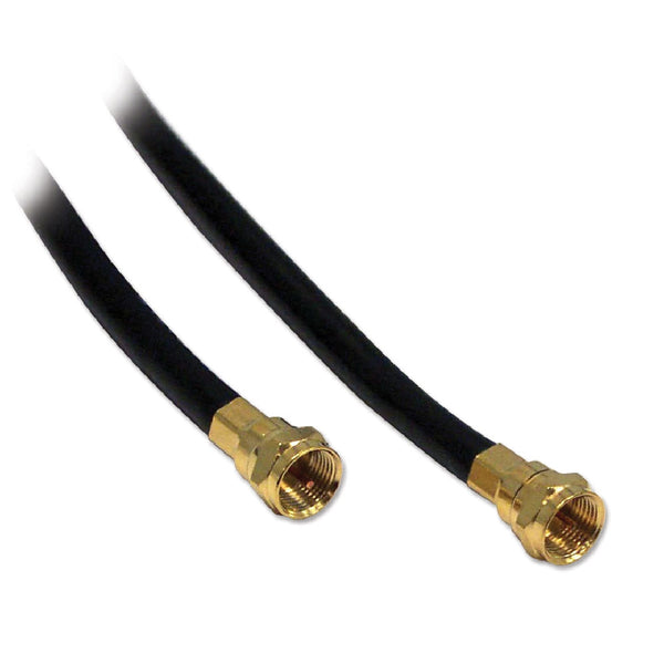 50 ft. BlueDiamond RG6 F-Type Video Coaxial Cable - Double Shielded - Black, Video Cables & Interconnects, BlueDiamond - TiGuyCo Plus