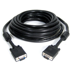 Câble coaxial haute résolution VGA-SVGA TechCraft de 50 pi avec ferrite - Noir 