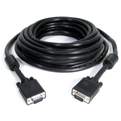 50 ft. TechCraft Coaxial High Resolution VGA-SVGA Monitor Cable with Ferrite - Black