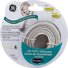 50ft. GE Phone Cord - White - 20477