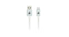 6.5ft. (2m) IOGEAR Charge & Sync Flip Pro - USB-C to Reversible USB-A Cable - White - G2LU3CAM02-WT