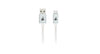 6.5ft. (2m) IOGEAR Charge & Sync Flip Pro - USB-C to Reversible USB-A Cable - White - G2LU3CAM02-WT