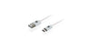 6.5ft. (2m) IOGEAR Charge & Sync Flip Pro - USB-C to Reversible USB-A Cable - White - G2LU3CAM02-WT
