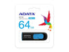 64GB ADATA UV128 USB 3.2 Flash Drive - Black/Blue