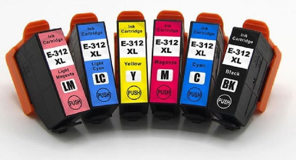 Compatible with Epson T312XL BK-C-M-Y-LC-LM - PREMIUM ink New Ink Cartridges Com