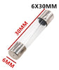 6x30mm Professional Glass Tube Fast Blow Fuse - 250V - Available Amp - 0.5A, 1A, 2A, 3A, 5A, 10A, 15A, 20A, 25A and 30A - 1 Fuse - Bulk