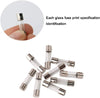 6x30mm Professional Glass Tube Fast Blow Fuse - 250V - Available Amp - 0.5A, 1A, 2A, 3A, 5A, 10A, 15A, 20A, 25A and 30A - 1 Fuse - Bulk