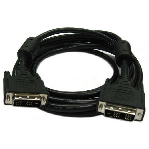 6.5 ft. TechCraft Single Link DVI-D Male to DVI-D Male Cable - 4.95 Gbps - Black, Monitor/AV Cables & Adapters, TechCraft - TiGuyCo Plus