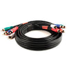 6 ft. 5-RCA Component Video/Audio Coaxial Cable (RG-59 U) - Black, Audio/Video Cables, TechCraft - TiGuyCo Plus