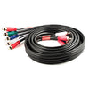 6 ft. 5-RCA Component Video/Audio Coaxial Cable (RG-59 U) - Black, Audio/Video Cables, TechCraft - TiGuyCo Plus