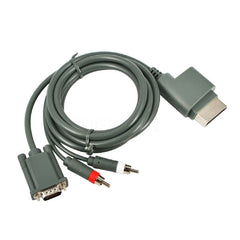 6 ft. High Definition VGA - Video & Audio Compatible Cable for Microsoft Xbox 360 - Gray - 69790