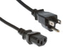 6 ft. North American CSA Grounded Power Cord - 10A - 125V - 18Ga. - Black, Power Cables & Connectors, BlueDiamond - TiGuyCo Plus