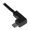 6 ft. StarTech Micro-USB Charge-and-Sync Cable M/M - Left-Angle Micro-USB - 24 AWG - Black - USBAUB2MLA, USB Cables, Hubs & Adapters, StarTech.com - TiGuyCo Plus