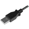 6 ft. StarTech Micro-USB Charge-and-Sync Cable M/M - Left-Angle Micro-USB - 24 AWG - Black - USBAUB2MLA, USB Cables, Hubs & Adapters, StarTech.com - TiGuyCo Plus