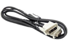 6 ft. DVI-D to DVI-D - 19-pin M-M Cable - White Molded Connectors - Black