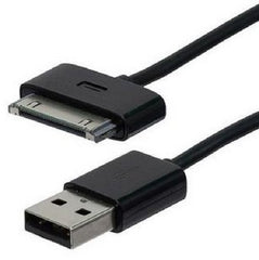 6 ft. MFI Certified SlimFit 30-pin Charge and Sync Cable for iPad, iPhone, and iPod - Black