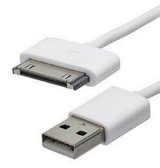 6 ft. MFI Certified SlimFit 30-pin Charge and Sync Cable for iPad, iPhone, and iPod - White
