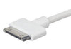 6 ft. MFI Certified SlimFit 30-pin Charge and Sync Cable for iPad, iPhone, and iPod - White, Chargers & Sync Cables, TiGuyCo Plus - TiGuyCo Plus
