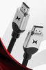 6ft. XTREME Premium Platinum Series HDMI High Speed Cable - Mesh Braided Cord - 4K HDR - 18Gbps - Black