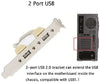 2 Port USB 2.0 Rear Panel Expansion Bracket to Motherboard 2x5 Pin USB Header Co