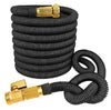 75 ft. Strong Expandable Garden Hose with Solid Brass Connectors - Expand Up to 75 feet - Black