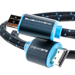 6 ft. BlueDiamond Premium HDMI 4k UltraHD Certified Cable with Ethernet - Black/Blue