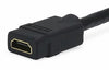 8 in. 28AWG High Speed HDMI Port Saver Cable - Male to Female With Ethernet - Black, Audio/Video Cables, TGCP - TiGuyCo Plus