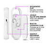 Acoustic Research All-in-1 Duo Wireless Speaker / TWS Earbuds & Charging Case - White