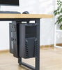 Adjustable Under-Desk/Wall CPU Mount - Black