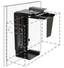 Adjustable Under-Desk/Wall CPU Mount - Black