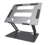 Aluminum Alloy Laptop and Tablet Stand - Up to 17.3 inch - Adjustable, Foldable and Ventilated - Grey