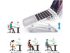 Aluminum Alloy Laptop and Tablet Stand - Up to 17.3 inch - Adjustable, Foldable and Ventilated - Grey