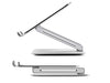 Aluminum Alloy Laptop and Tablet Stand - Up to 17.3 inch - Adjustable, Foldable and Ventilated - Grey