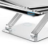 Aluminum Alloy Laptop and Tablet Stand - Up to 17.3 inch - Adjustable, Foldable and Ventilated - Grey