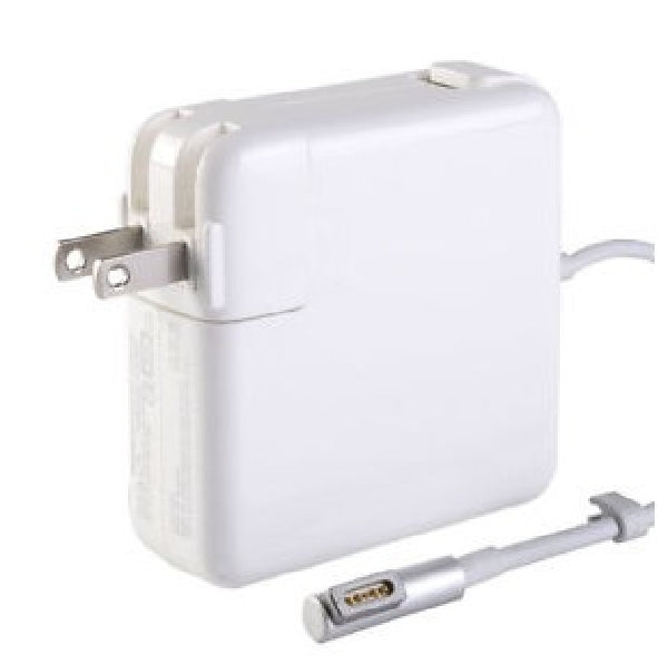 For Apple - 18.5V - 4.6A - 85W - Magsafe1 L-Shape Generic Compatible Replacement Laptop AC Power Adapter - White