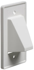 Arlington CE1-1 Recessed Reversible Low Voltage Cable Plate - 1-Gang - White - 1-Pack