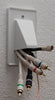 Arlington CE1-1 Recessed Reversible Low Voltage Cable Plate - 1-Gang - White - 1-Pack, Wallplates, Arlington - TiGuyCo Plus