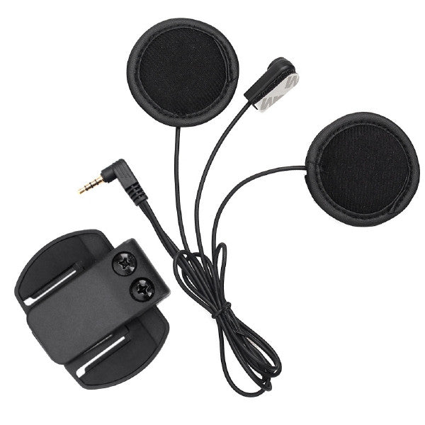 BTI V6 Clip-On Microphone Headset with Spare Clip - Black - Suitable for V6 V4 V2-500C Motorcycle Bluetooth Multi Interphone Headsets, Headsets, BTI - TiGuyCo Plus