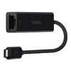 ! A ! Belkin USB-C to Gigabit Ethernet Adapter - Black - F2CU040BTBLK, Ethernet Cables (RJ-45, 8P8C), Belkin - TiGuyCo Plus