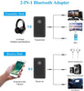 Bluetooth Adapter with 3.5mm Aux Conection - Bluetooth Receiver and Transmitter - Black