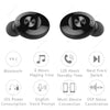 Bluetooth 5.0 XG12 Earphone Wireless HIFI Sound Sport USB Charge Headset - Black