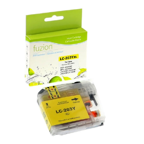 Compatible with Brother LC203 Yellow Inkjet Cartridge - fuzion™ Premium Compatible Inkjet Cartridge